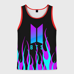 Мужская майка без рукавов Bts градиент неон