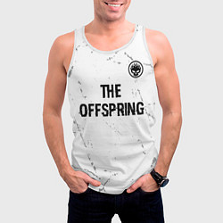 Майка-безрукавка мужская The Offspring glitch на светлом фоне: символ сверх, цвет: 3D-белый — фото 2