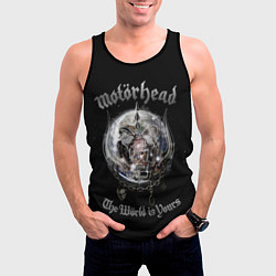 Майка-безрукавка мужская Motorhead планета, цвет: 3D-черный — фото 2