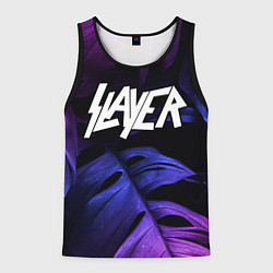 Мужская майка без рукавов Slayer neon monstera