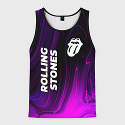 Мужская майка без рукавов Rolling Stones violet plasma