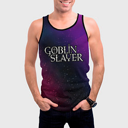 Майка-безрукавка мужская Goblin Slayer gradient space, цвет: 3D-черный — фото 2
