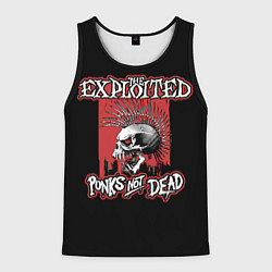 Майка-безрукавка мужская Exploited - punks not dead, цвет: 3D-черный