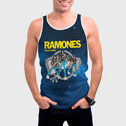 Майка-безрукавка мужская Ramones Road to ruin, цвет: 3D-белый — фото 2