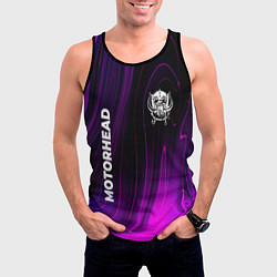 Майка-безрукавка мужская Motorhead violet plasma, цвет: 3D-черный — фото 2