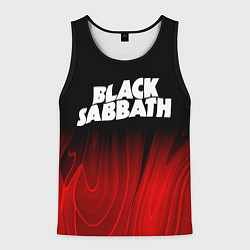 Мужская майка без рукавов Black Sabbath red plasma
