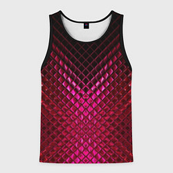 Майка-безрукавка мужская Рубиновая змеиная кожа, цвет: 3D-черный