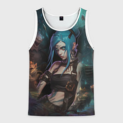 Майка-безрукавка мужская Jinx fantasy, цвет: 3D-белый