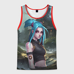 Майка-безрукавка мужская Jinx art, цвет: 3D-красный
