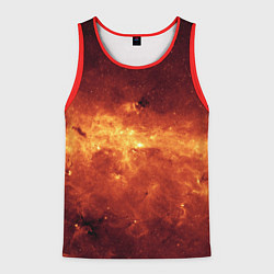 Мужская майка без рукавов Огненная галактика