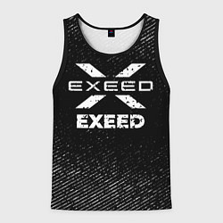 Майка-безрукавка мужская Exeed с потертостями на темном фоне, цвет: 3D-черный