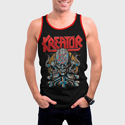 Майка-безрукавка мужская Kreator - трэш-метал, цвет: 3D-красный — фото 2