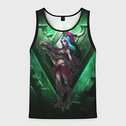 Майка-безрукавка мужская Jinx art arcane league of legends, цвет: 3D-черный