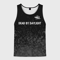 Мужская майка без рукавов Dead by Daylight glitch на темном фоне: символ све