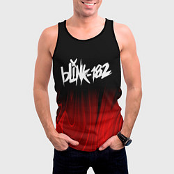 Майка-безрукавка мужская Blink 182 red plasma, цвет: 3D-черный — фото 2