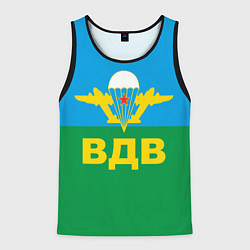 Майка-безрукавка мужская ВДВ - символика, цвет: 3D-черный