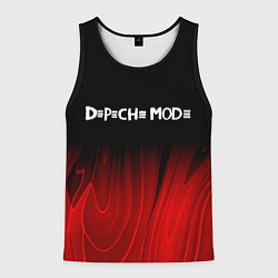 Мужская майка без рукавов Depeche Mode red plasma