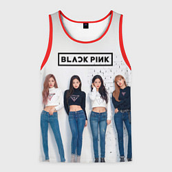 Майка-безрукавка мужская Blackpink kpopk, цвет: 3D-красный