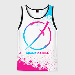 Мужская майка без рукавов Akame ga Kill neon gradient style