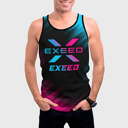 Майка-безрукавка мужская Exeed - neon gradient, цвет: 3D-черный — фото 2