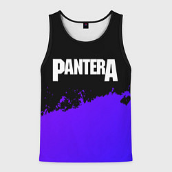 Мужская майка без рукавов Pantera purple grunge