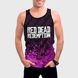 Майка-безрукавка мужская Red Dead Redemption pro gaming: символ сверху, цвет: 3D-черный — фото 2