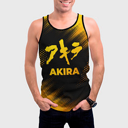 Майка-безрукавка мужская Akira - gold gradient, цвет: 3D-черный — фото 2