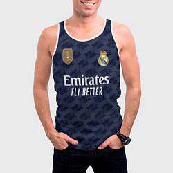 Майка-безрукавка мужская Винисиус Жуниор Реал Мадрид форма 2324 гостевая, цвет: 3D-белый — фото 2