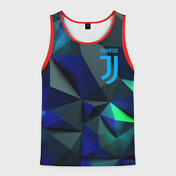 Мужская майка без рукавов Juventus blue abstract logo