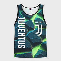 Майка-безрукавка мужская Juventus green neon, цвет: 3D-черный