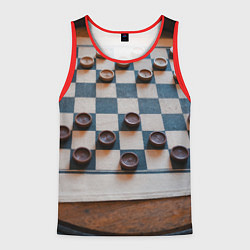 Мужская майка без рукавов Шашки