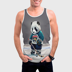 Майка-безрукавка мужская Panda striker of the Florida Panthers, цвет: 3D-белый — фото 2