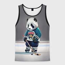 Майка-безрукавка мужская Panda striker of the Florida Panthers, цвет: 3D-черный