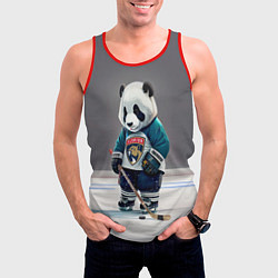 Майка-безрукавка мужская Panda striker of the Florida Panthers, цвет: 3D-красный — фото 2