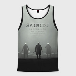Майка-безрукавка мужская Skibisi toilet Camera men, цвет: 3D-черный