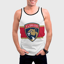 Майка-безрукавка мужская Florida panthers - uniform - hockey, цвет: 3D-черный — фото 2