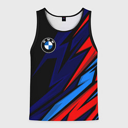 Мужская майка без рукавов BMW - m colors and black