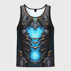 Майка-безрукавка мужская Энергетический доспех космодесантника, цвет: 3D-черный