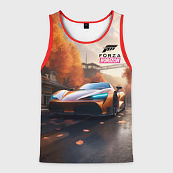 Майка-безрукавка мужская Forza Horison осенний пейзаж, цвет: 3D-красный
