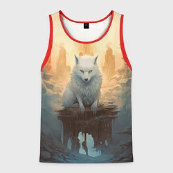 Майка-безрукавка мужская Великий волк Сиф, цвет: 3D-красный