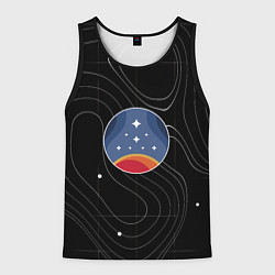 Майка-безрукавка мужская The Constellation, цвет: 3D-черный
