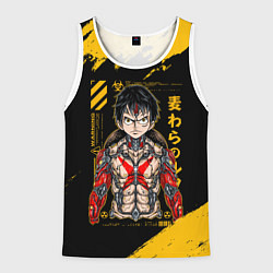 Мужская майка без рукавов Киборг Луффи - One Piece