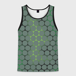 Майка-безрукавка мужская Цветочная броня, цвет: 3D-черный