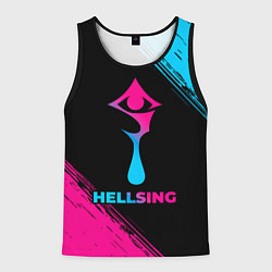 Мужская майка без рукавов Hellsing - neon gradient