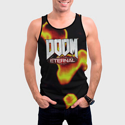 Майка-безрукавка мужская Doom eternal mars, цвет: 3D-черный — фото 2