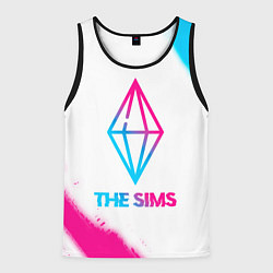 Мужская майка без рукавов The Sims neon gradient style