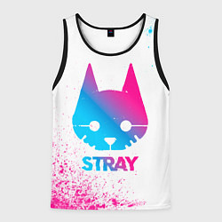 Мужская майка без рукавов Stray neon gradient style