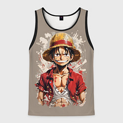 Майка-безрукавка мужская Монки Ди Руфи - One Piece, цвет: 3D-черный
