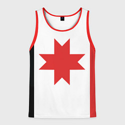 Майка-безрукавка мужская Флаг Удмуртии, цвет: 3D-красный