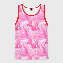 Мужская майка без рукавов Розовые разводы краски